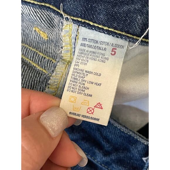 VTG Tommy Hilfinger Women's 70's Chic Logo Sides High Rise Boot Cut Blue Jeans 5 - Picture 4 of 16